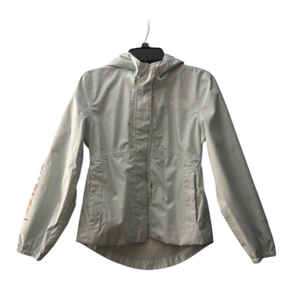 The North Face Kids Hooded Rain Jacket - Light Sage Green